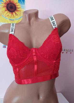 Кружевний бюстгалтер бюстьє на кісточках, eur 75b