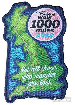 Патч, нашивка для путешественников walk 1000 miles