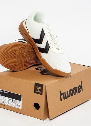 Спортивные кроссовки женские белые выполнены из легкой и дышащей сетки hummel -(37,39,40,41)