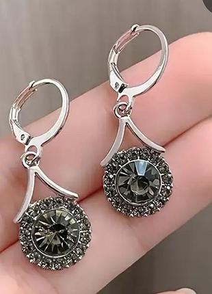 Сережки з цирконом