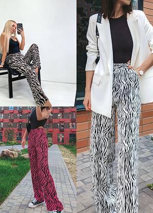 Жіночі штани з принтом зебри