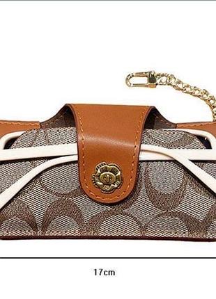 Футляр чохол для окулярів коричневий coach
