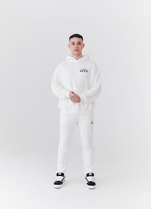 Полный унисекс комплект: худи и штаны - костюм moon, оверсайз спортивный костюм из качественной ткани2 фото