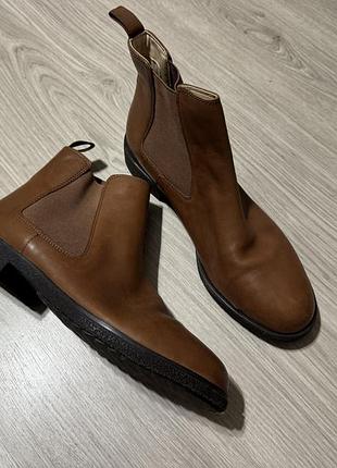 (с) 🥰чоботи / черевики челсі clark’s 42 шкіра