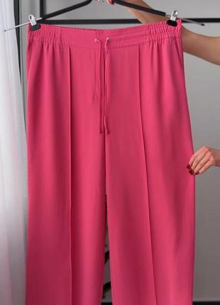 Штани wide leg з високою посадкою від m&s