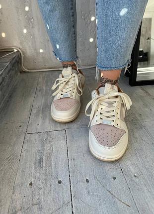 Жіночі кросівки nike dunk low retro rabbit fossil stone💥