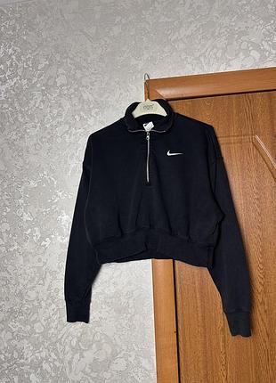 Nike 1/4 zip кроп топ