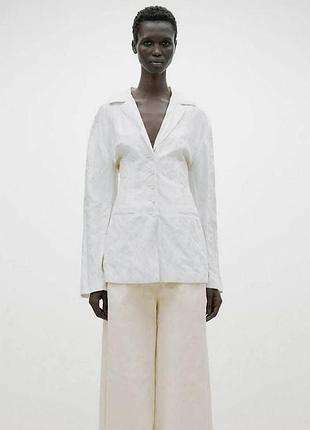 Піджак з льону massimo dutti limited edition