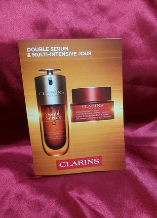 Набір пробників clarins double serum
інтенсивна сироватка і крем