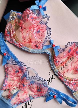 Комплект белья мирового бренда agent provocateur оригинал 75с (34с) / s (2)