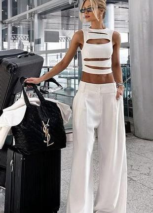 Костюм літній стильний топ+штани