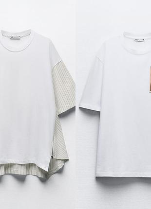Біла футболка zara