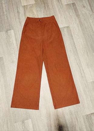 Брюки палаццо, женские вельветовые брюки свободного кроя, женская одежда