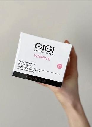Vitamin e moisturizer for normal to dry skin spf-20 gigi - крем для норм. та сухої шкіри джи джи