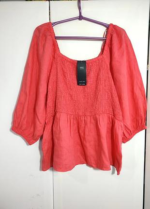 Новая с биркой блуза, глянцевая,uk 20