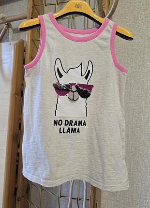 Майка, gap, l, 9-11 лет, 134-140, с пайетками