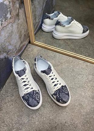 Стильні кеди шкіра рептилії