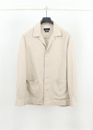 Чоловіча лляна куртка / овершот massimo dutti