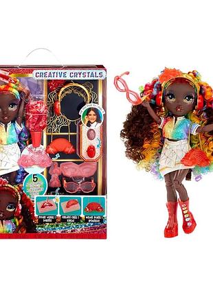 Кукла rainbow high creative crystals iris, лялька рейнбоу хай іріс крістал