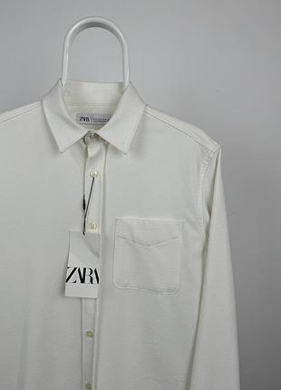 Белая классическая рубашка zara новая с этикеткой