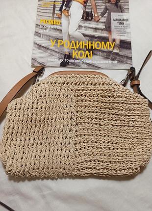Джутова сумка через плече esprit