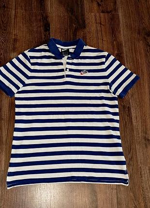 Мужская уникальная футболка поло nike с вышитым лого оригинал