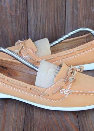 Мягкие туфли балетки sebago кожа сша 38р топсайдеры