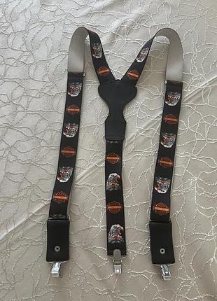 Підтяжки з шкіряними вставками