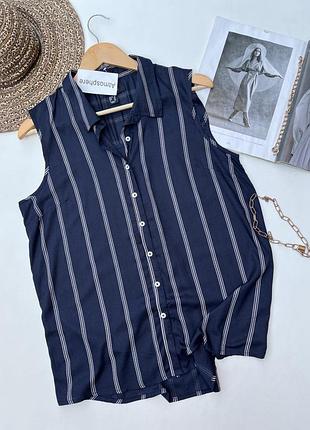 Натуральная рубашка без рукавов 100% вискоза