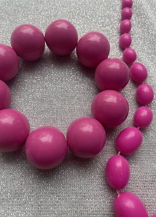 Браслет і намисто вінтаж пластик