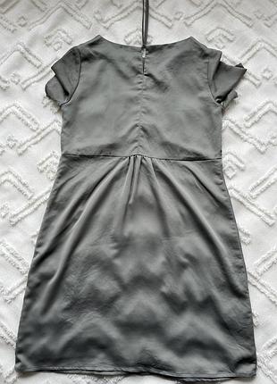 Оливкове літнє плаття 5