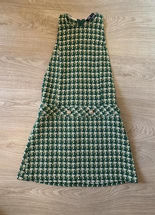 Твідовий сарафан zara