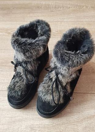 Ботинки замшевые