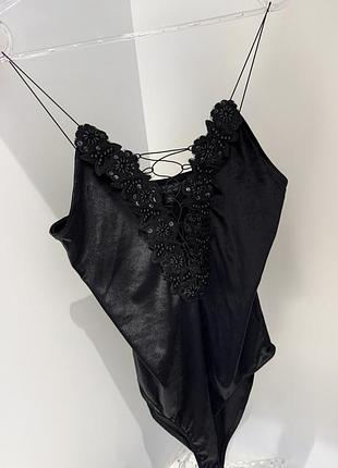 Боді велюрове topshop