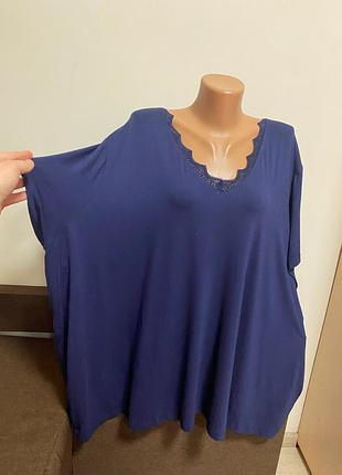 Мягенькая трикотажная футболка очень большого размера р.32/34 р,58/70