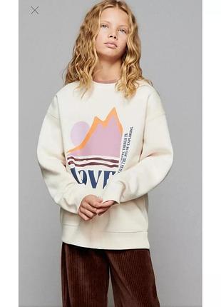 Стильный свитшот zara на 9-10 лет