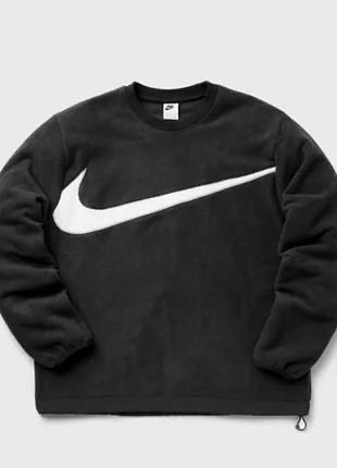 Чоловіча чорна флісова кофта nike оригінал