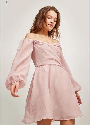 Сукня з опущеними плечима zara must have