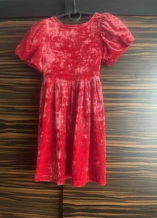 Дитяча велюрова сукня 104р!