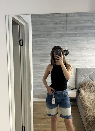 Джинсові бермуди шорти джинсовые шорты бермуды zara