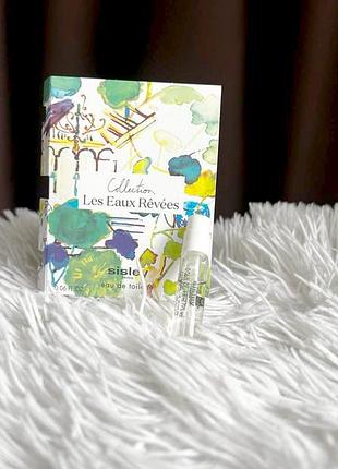 Sisley l'eau revee d'hubert💥оригинал миниатюра пробник mini vial spray 1,8 мл в книжке
