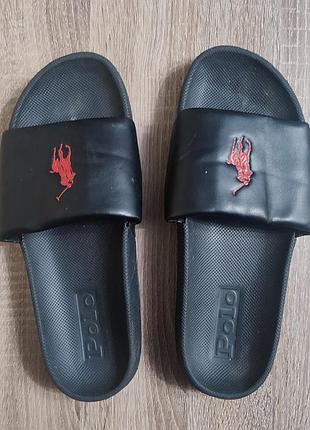 Мужские шлепанцы, тапки, сланцы polo ralph lauren size 43/28