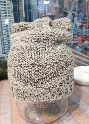 Шапка вязаная осень зима