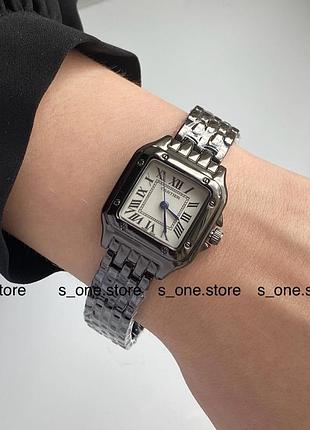 Жіночий годинник cartier картье квадратний циферблат