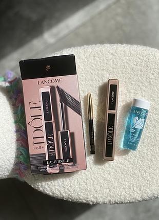 Набір для макіяжу lancome set (mascara+eye/pencil+cleanser) lancome lash idole mascara - туш для вій