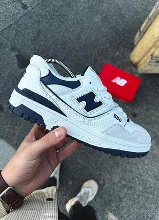 Кроссовки new balance 550 (white &amp; navy)