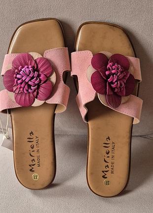 Замшеві шльопанці 37 розмір