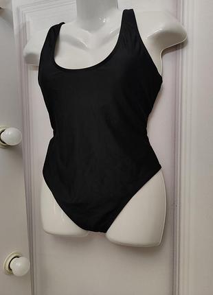 Купальник чорний база 16р суцільний