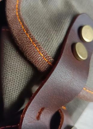 Рюкзак в винтажном стиле crazy horse canvas парусина