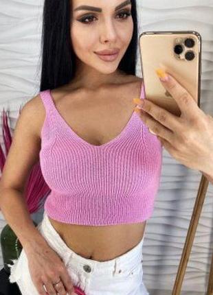 Топ майка в'язана